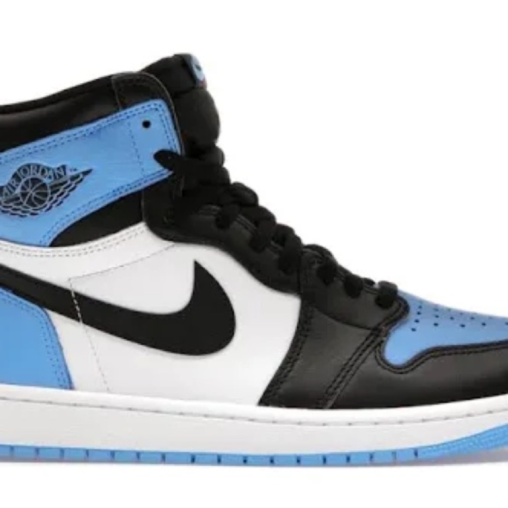 Jordan Athletic Shoes - Black, White, and Blue